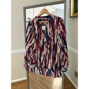 Madison Multicolor Curvy Blouse - Size 2X NWT retail 73